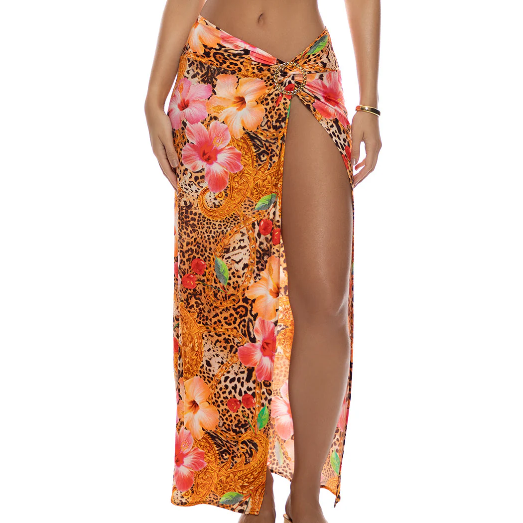 PARADISE PROWL - Twist Front Skirt - Image 2