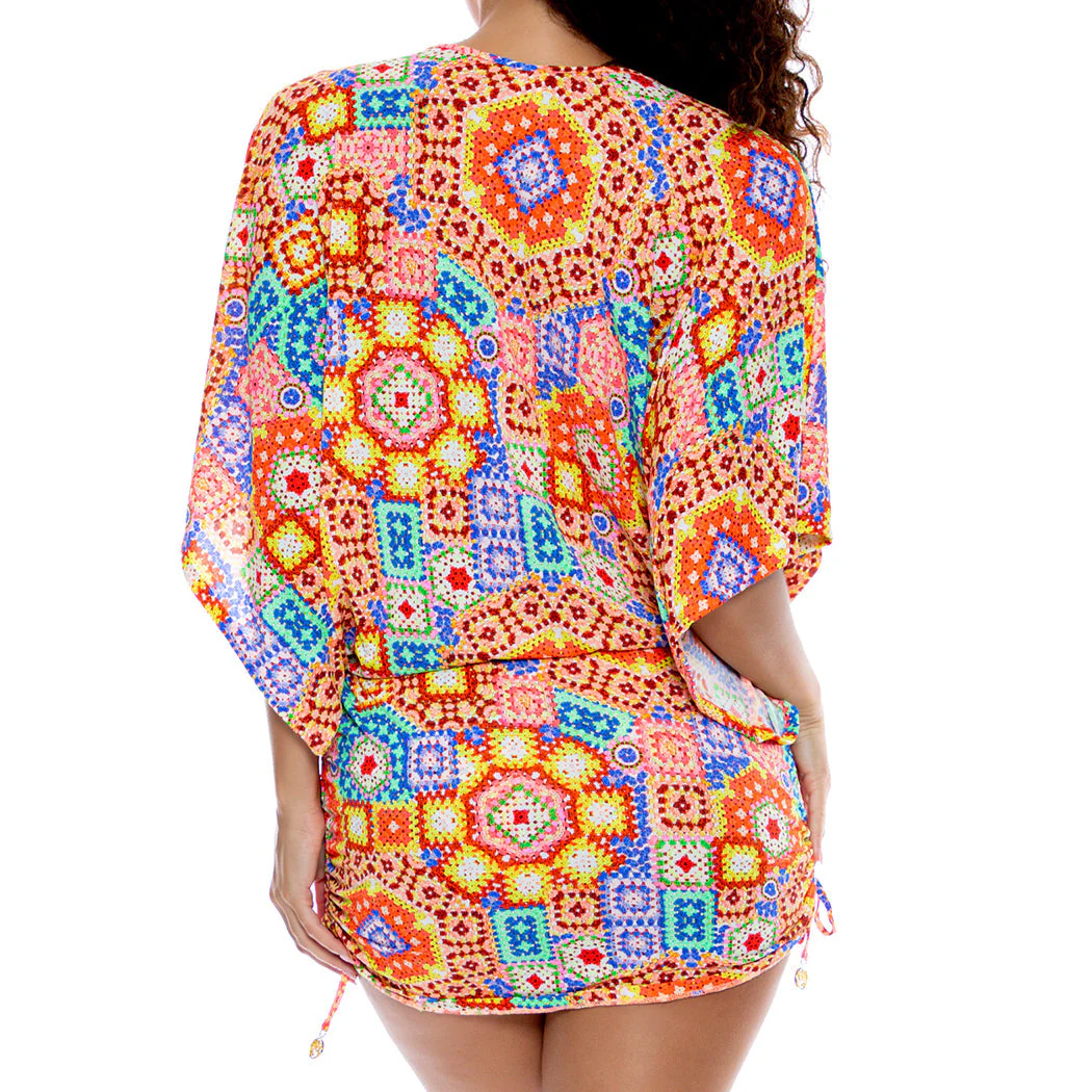 RETRO LULI - Cabana V Neck Dress - Image 3