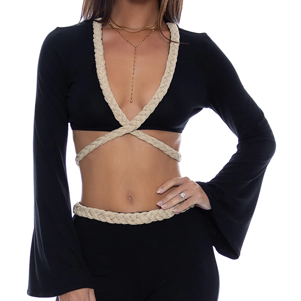 SAIL ON - Braided Long Sleeve Top - Image 2