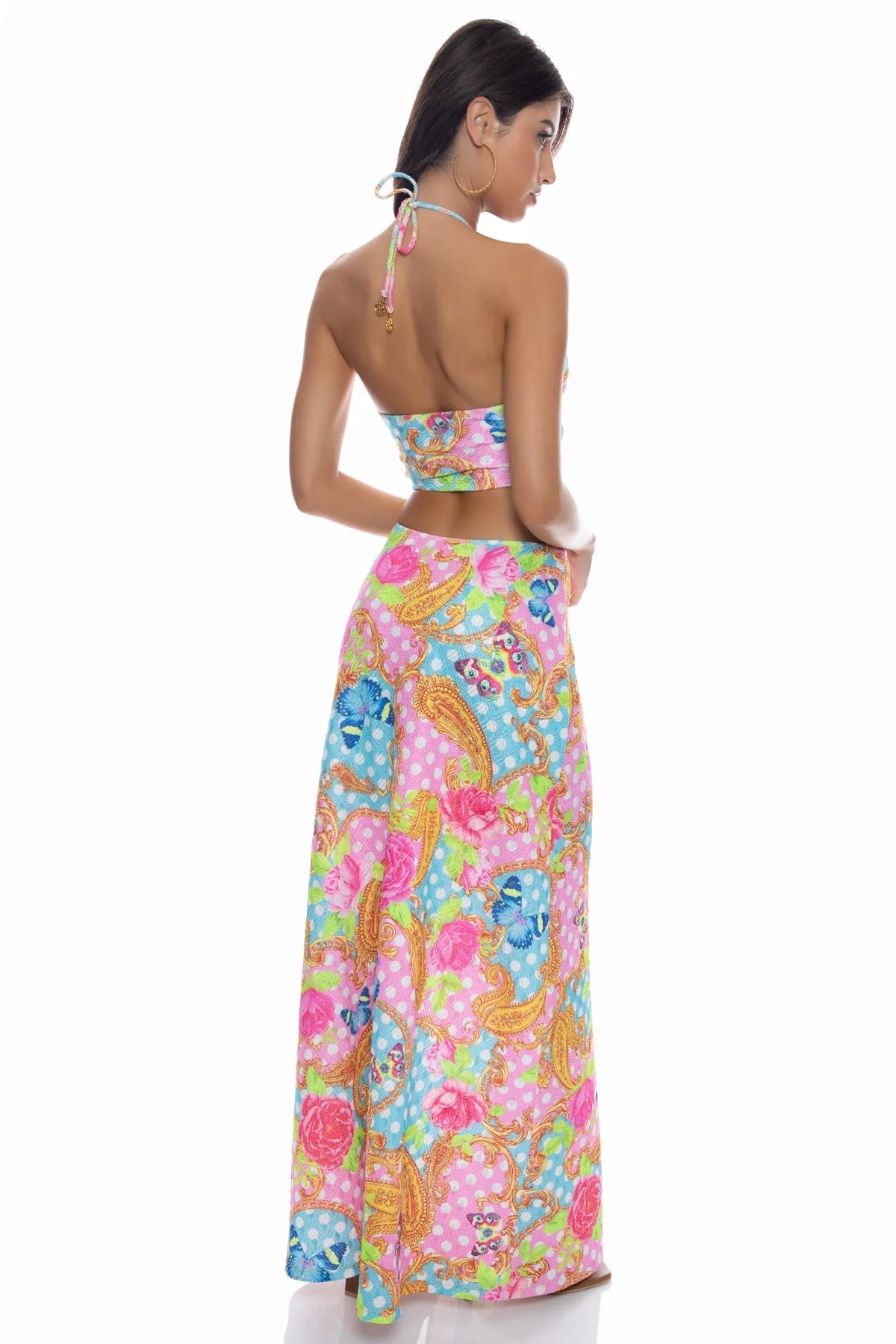 SHE'S CUTE - Double Loop Bandeau Long Dress - Image 5