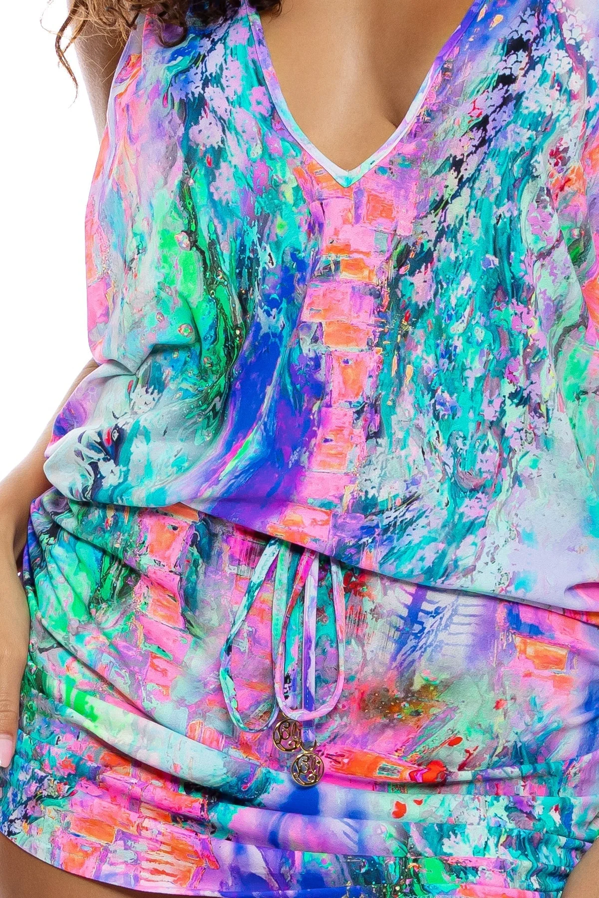SHE'S ELECTRIC - T Back Mini Dress - Image 6