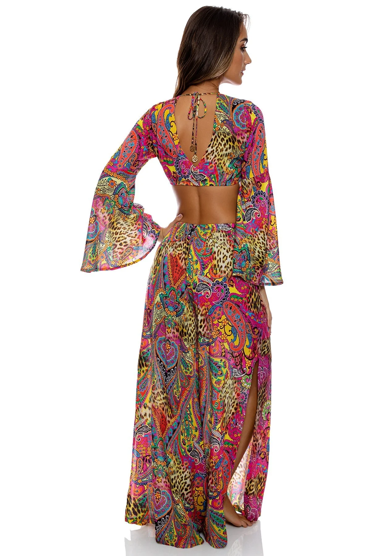 SHORE THING - Bell Sleeve Crop Top - Image 4