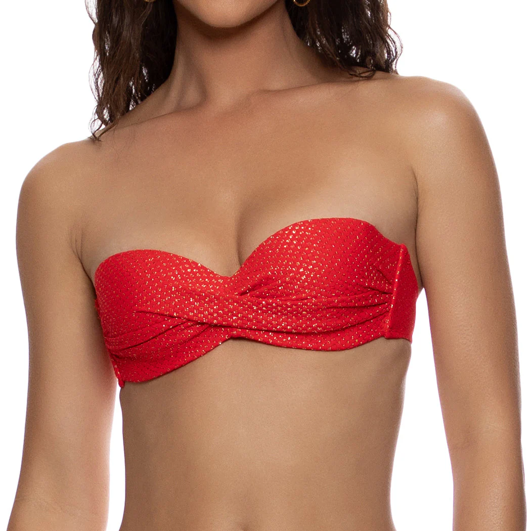SUNKISS GLOW - Underwire Push Up Bandeau Top - Image 2