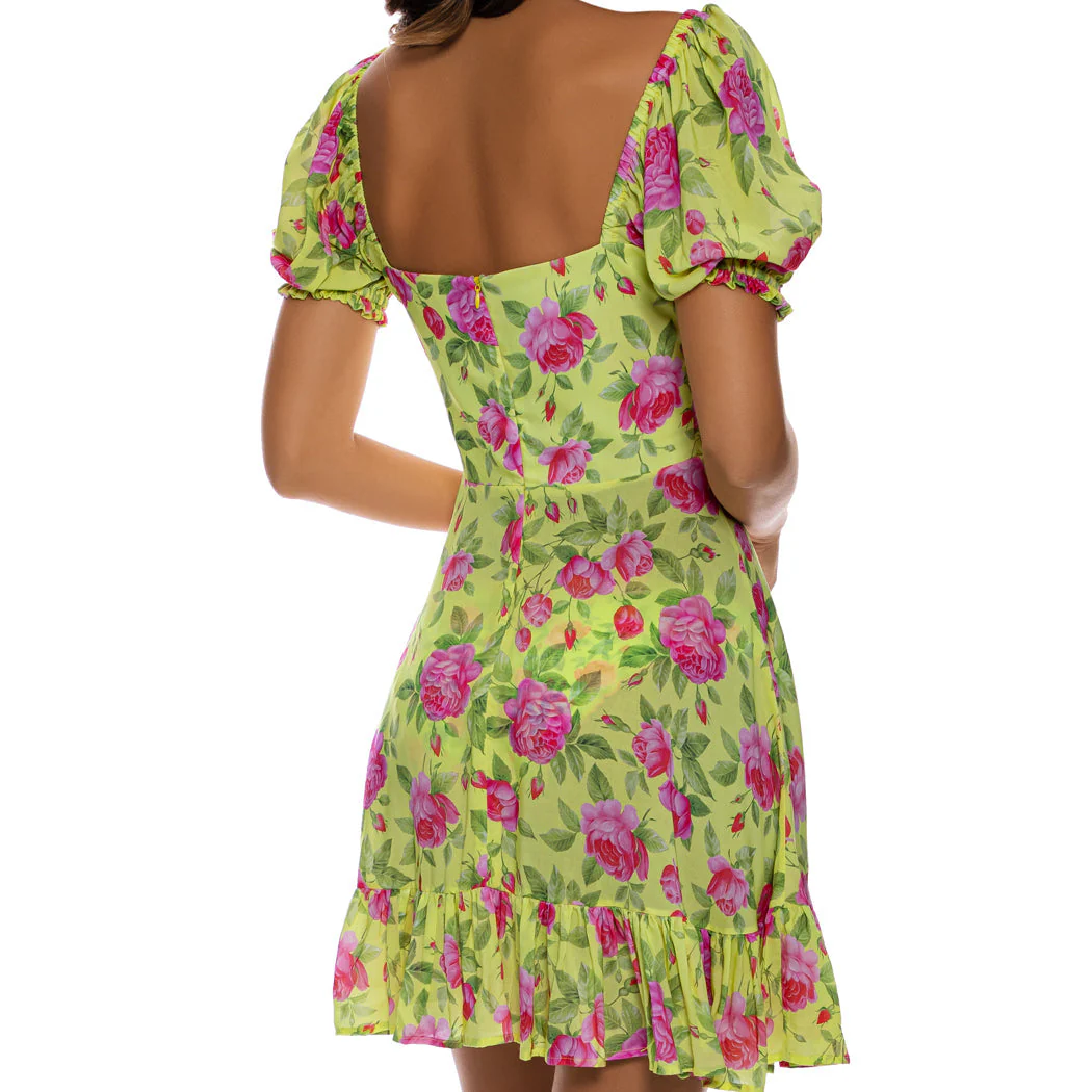 TI AMO - Ruched Square Neckline Dress - Image 3