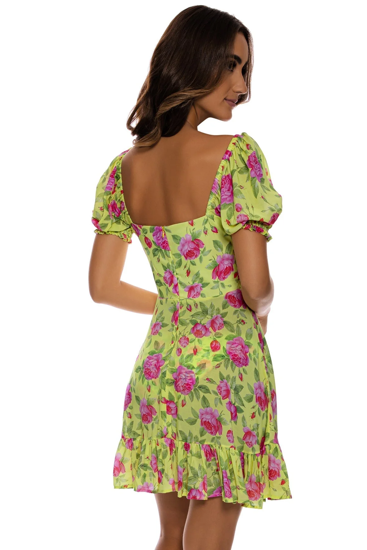 TI AMO - Ruched Square Neckline Dress - Image 4