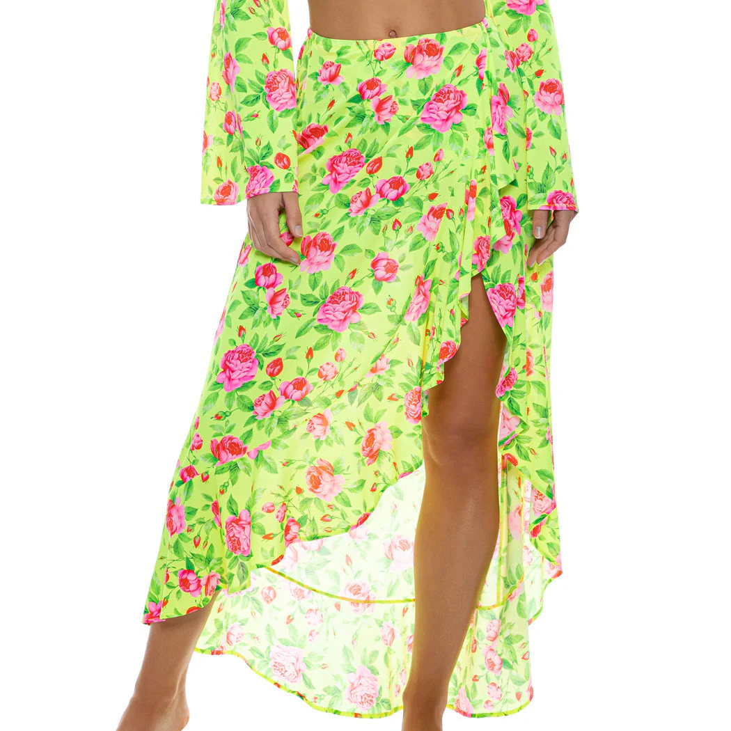 TI AMO - Ruffle High Lo Slit Skirt - Image 3