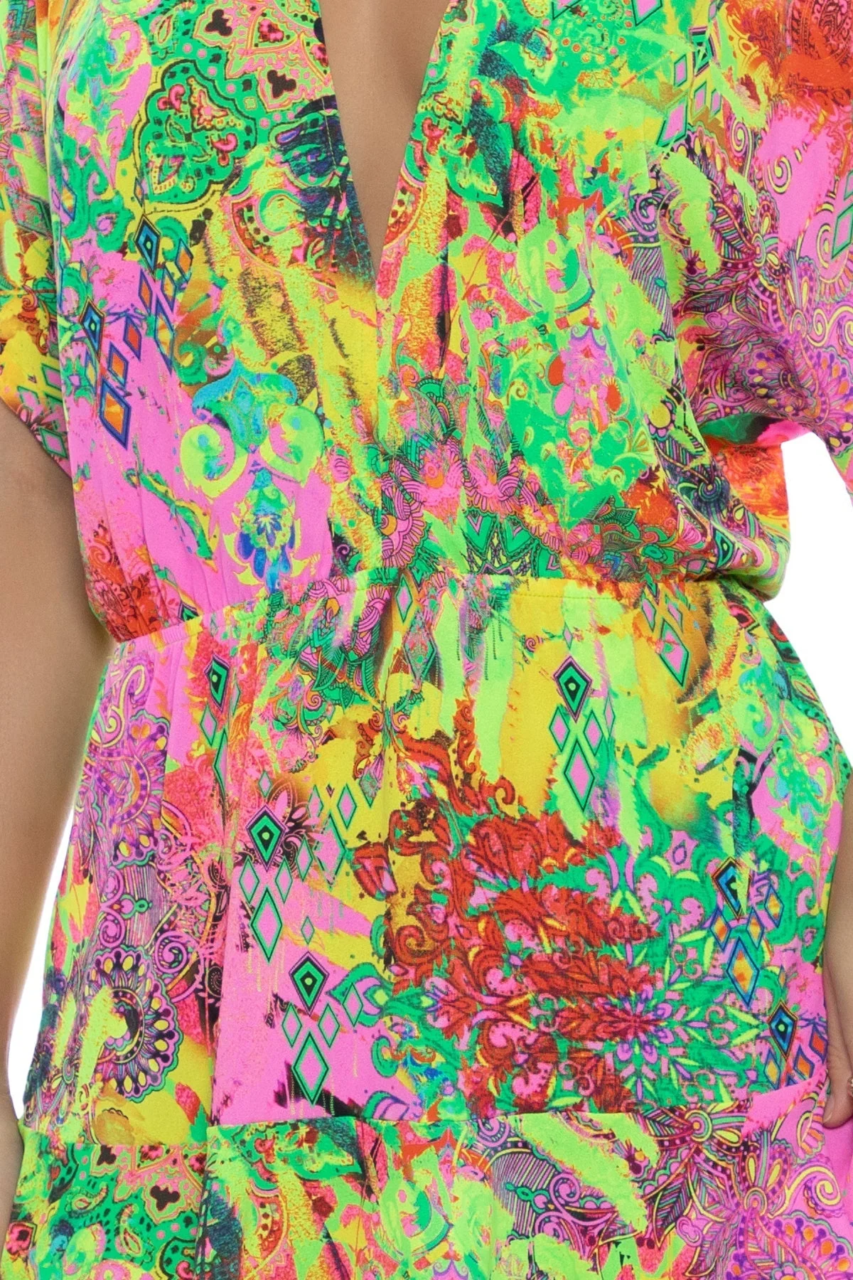 VICE CITY - Playera V Neck Ruffle Dress - Image 6