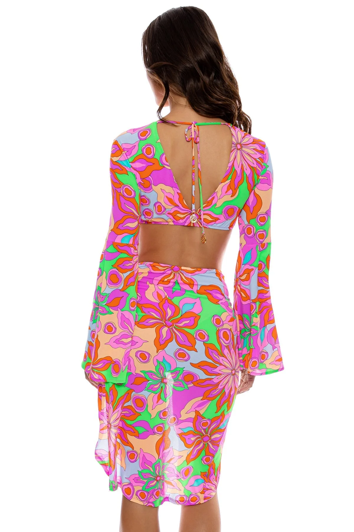 VIVI IL MOMENTO - Drawstring Loop Crop Top - Image 4