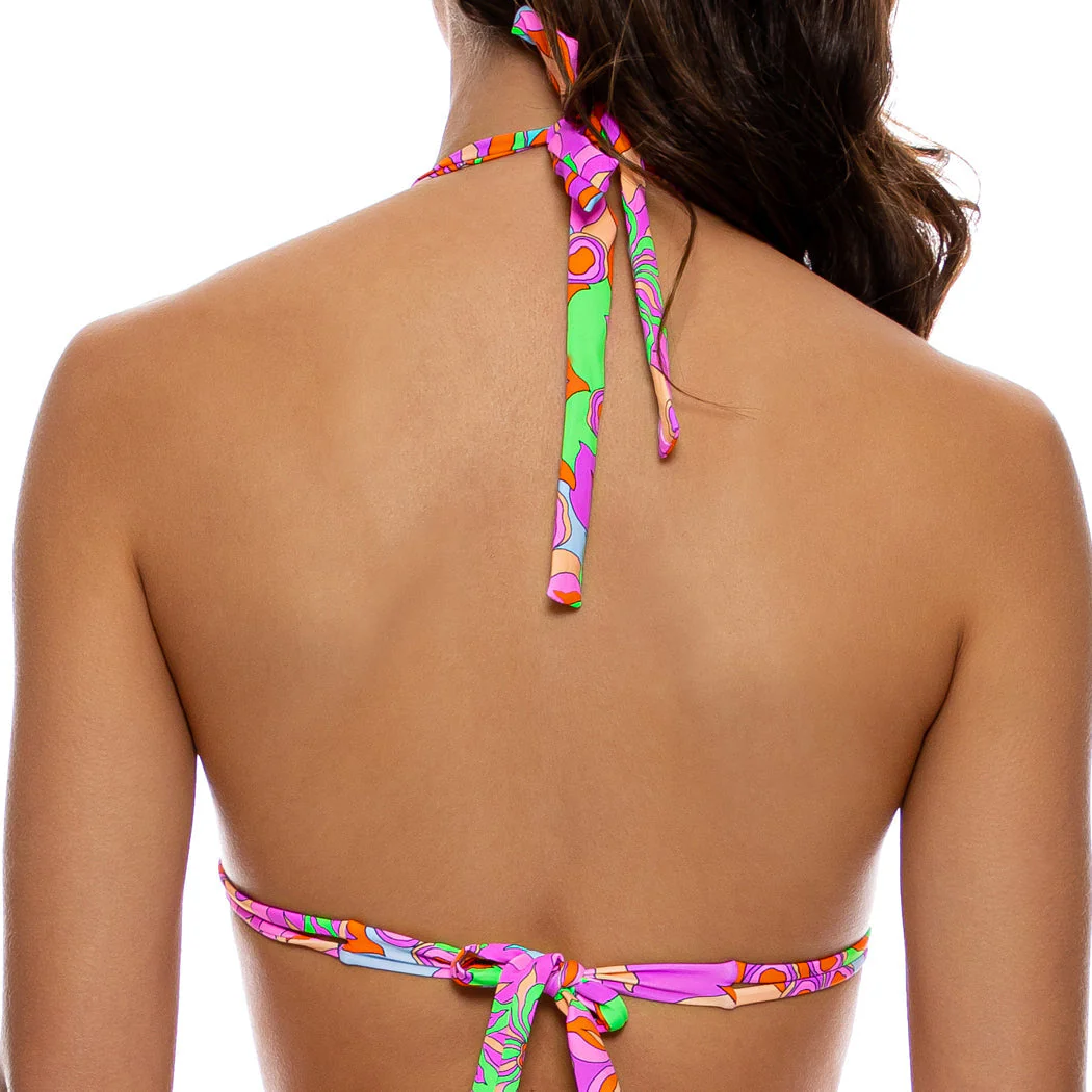 VIVI IL MOMENTO - Triangle Halter Top - Image 3