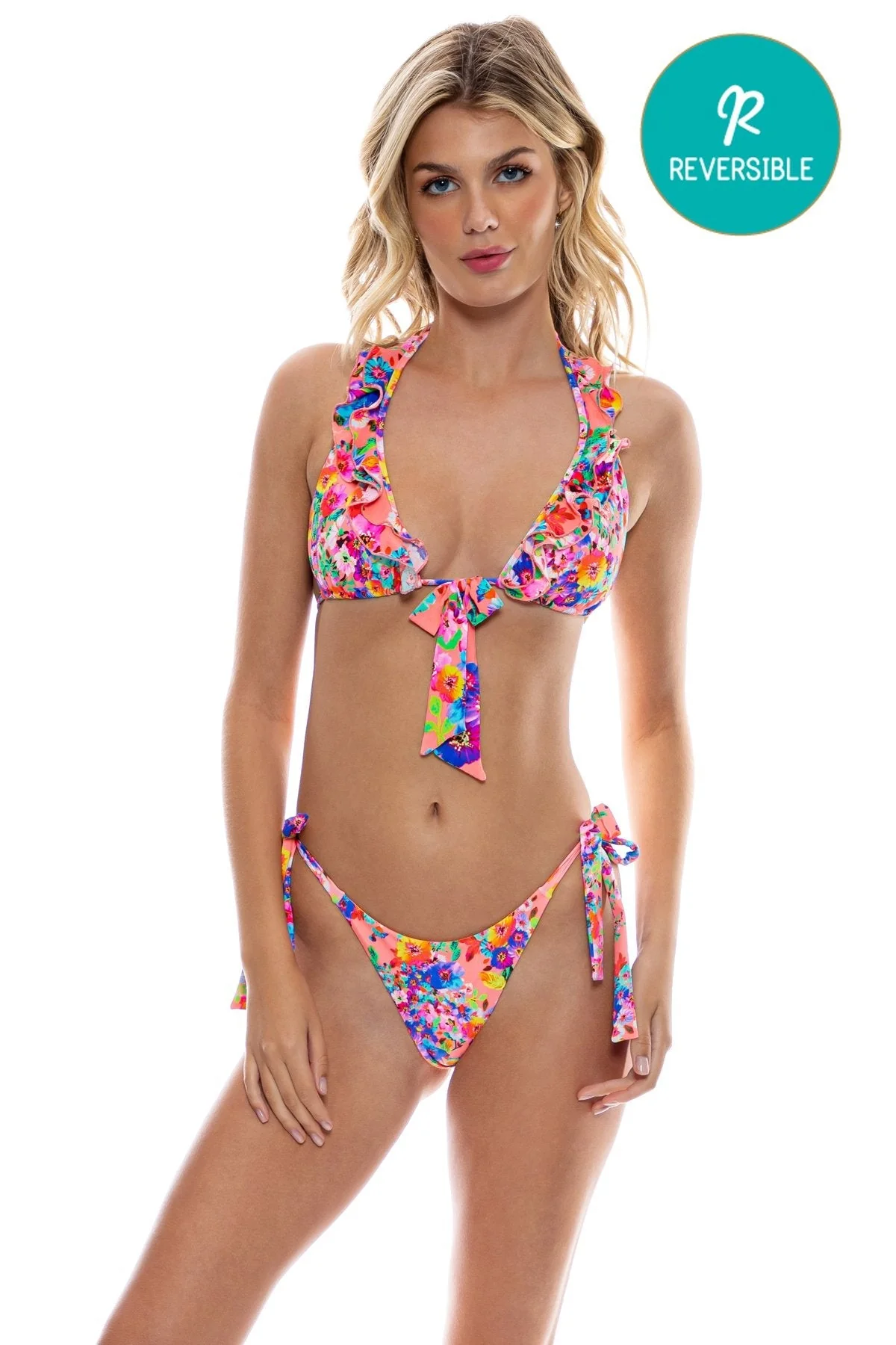 WATER BLOSSOMS - Seamless Bow Tie Side Thong Bottom - Image 4