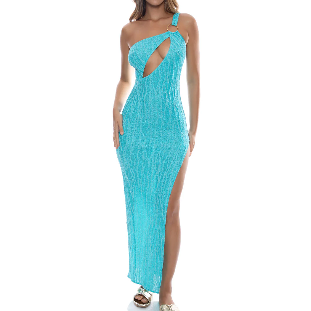 WAVE CHASER - Asymmetrical Cut Out Maxi Dress - Image 2