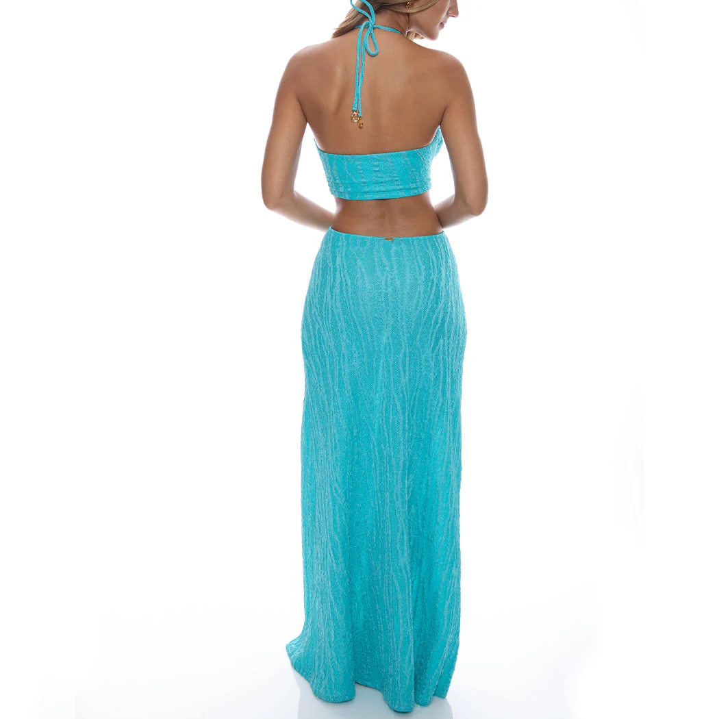 WAVE CHASER - Double Loop Bandeau Long Dress - Image 3