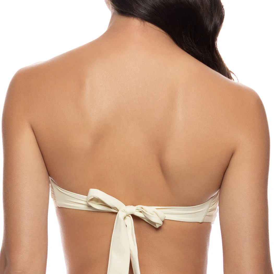 WHITE SANDS - Luxe Stitch Free Form Bandeau Top - Image 4