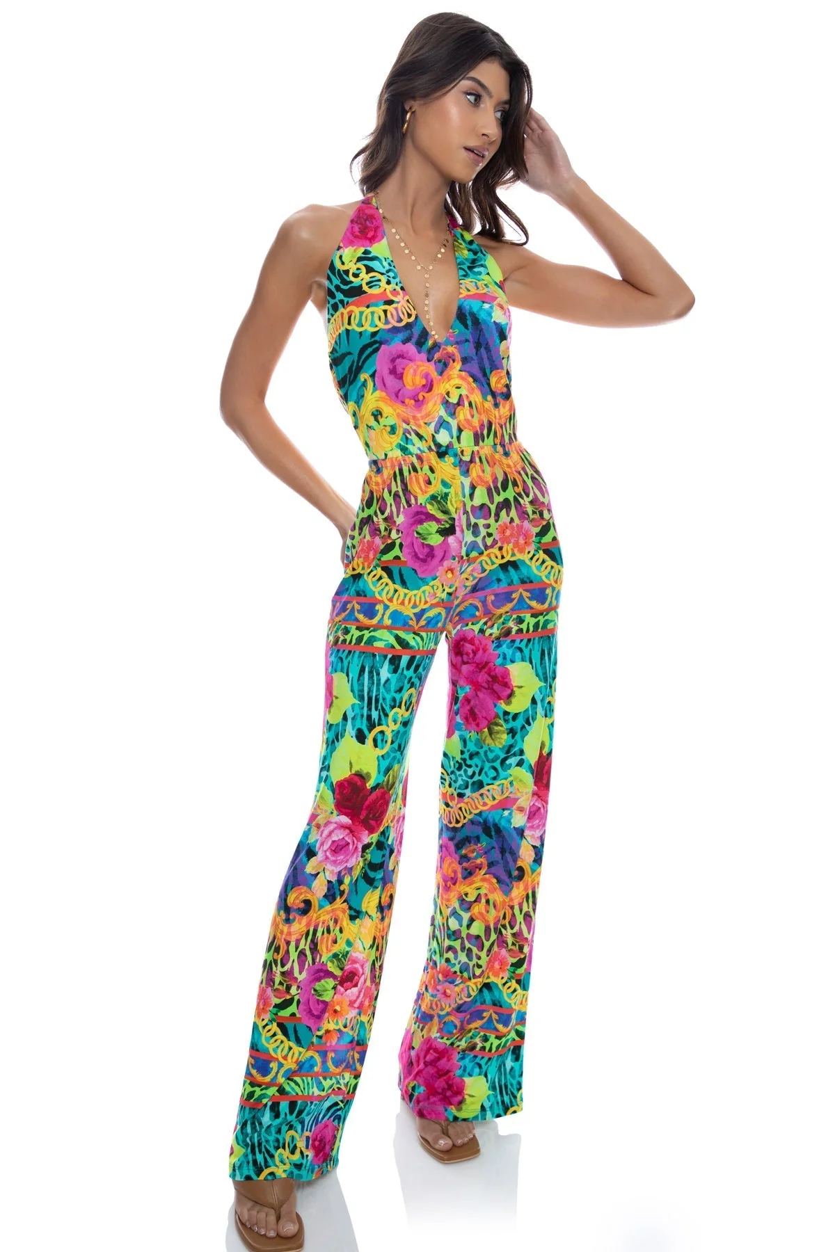 WILD BLOOMS - Halter Jumpsuit - Image 5