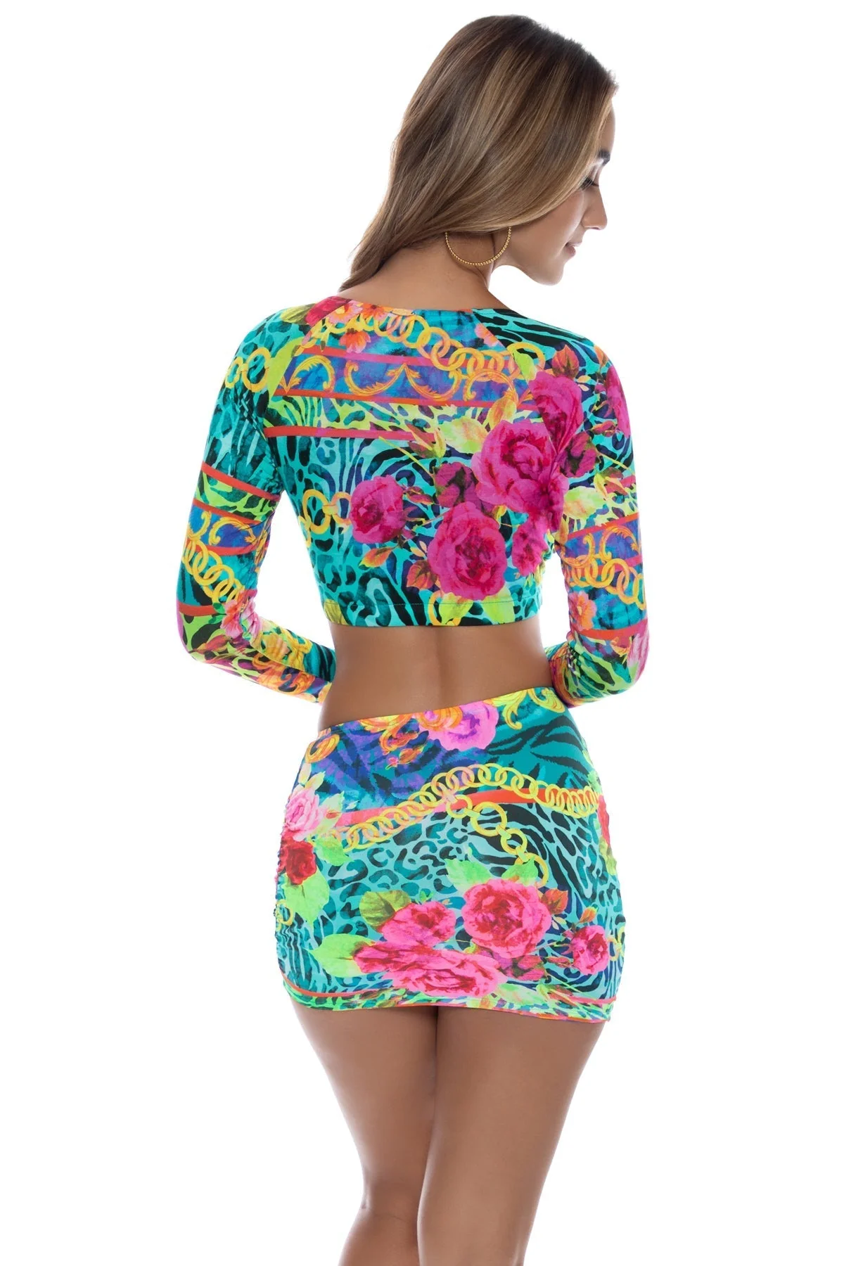 WILD BLOOMS - Peek A Boo Ring Long Sleeve Top - Image 4